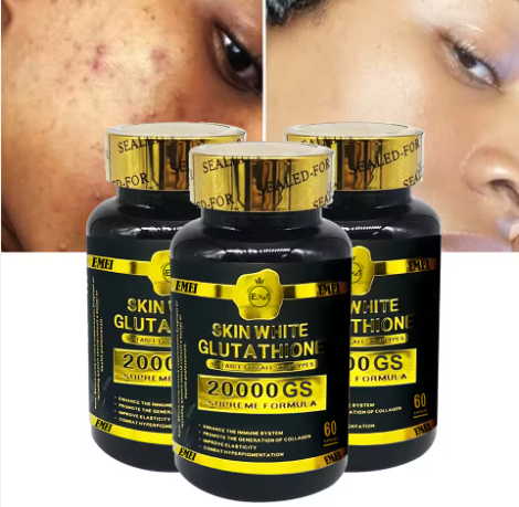 GLUTATHIONE: COMPLEMENT POUR LES HOMMES ET FEMMES POUR LES SOINS D'UNE PEAU LISSE ET ECLATANTE